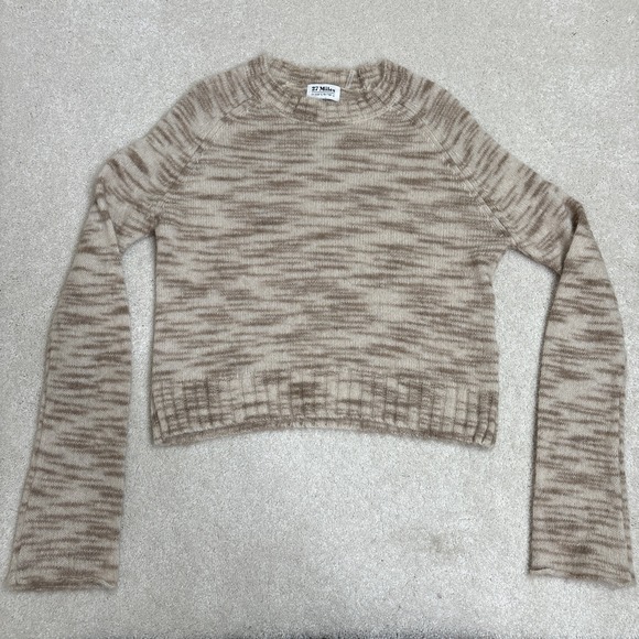 27 Miles Sweaters - 27 Miles Striped Bohemian Sweater Long Sleeve Alpaca Wool Blend Size Medium